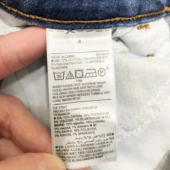 Old Navy Rock Star Distressed High Rise Skinny Jeans Size 8 - Picture 6 of 6